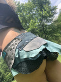 Load image into Gallery viewer, COVENTINA, Leather Utility Belt, Burning Man Skirt, Steampunk costume, Rave Costume, Tribal Belly Dance Belt, Fairy Costume