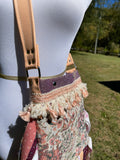 Load image into Gallery viewer, Pastel Flower Fringe Purse, The Perfect Hippie Festival Handbag with Boho Embellishments