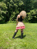 Load image into Gallery viewer, Pleated Bustle Skirt, Ruffle Festival Belt, Burlesque Skirt, Rave Costume, Pin Up skirt