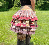 Load image into Gallery viewer, Bustle Skirt, Ruffle Festival Belt, Steampunk Bustle Skirt, Ren Faire Skirt