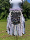 Load image into Gallery viewer, Colorful Fringe Purse - Stand Out with This Vibrant Purple Shoulder Bag